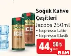JACOBS SOĞUK KAHVE ÇEŞİTLERİ 250 ML